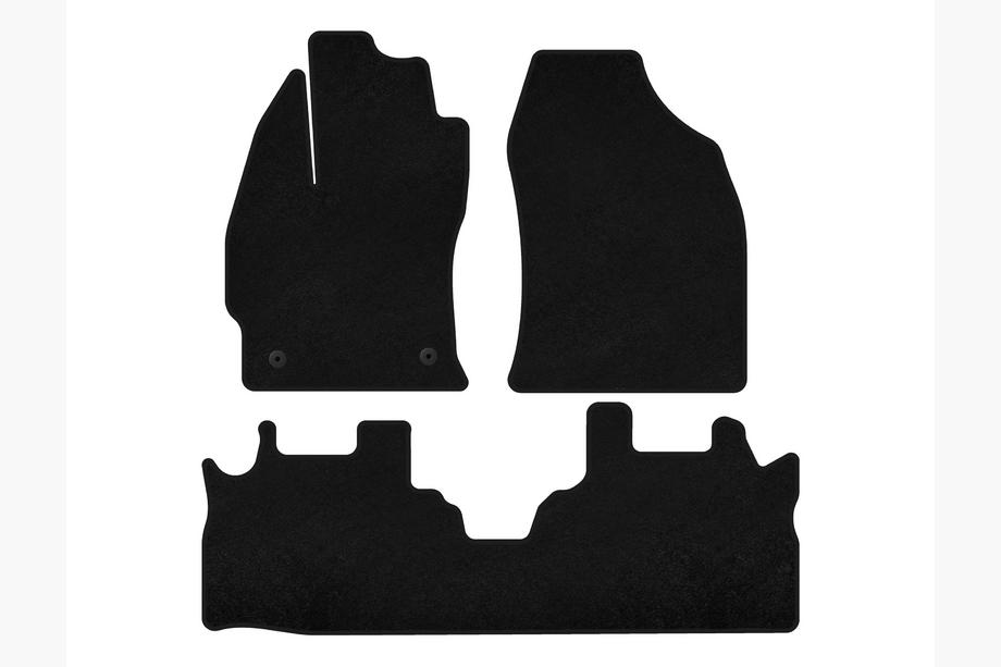 Toyota Prius Tapis de sol textile Deluxe (2 rangées, Noir) Image