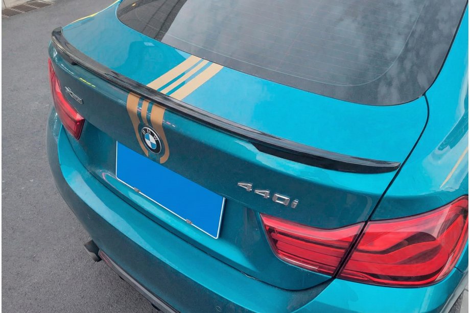 BMW 4 Series F32/F33/F36 2012-2020 Aileron P-Style (pour F36, Noir Brillant) Image