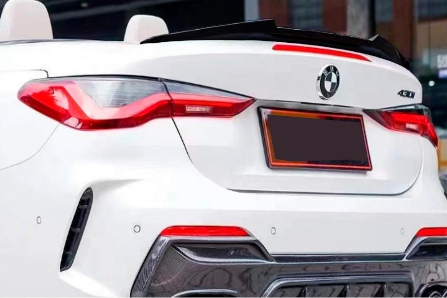 BMW 4 Series G22/23/26 2020- Aileron style M4 (pour G23, noir brillant) Image