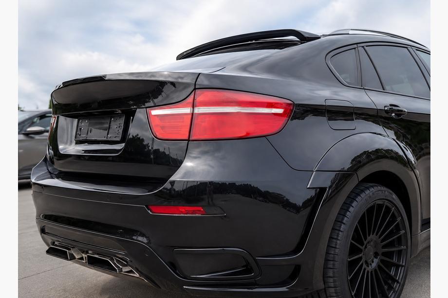 BMW X6 E71 2008–2014 Spoiler de toit (Noir Brillant) Image
