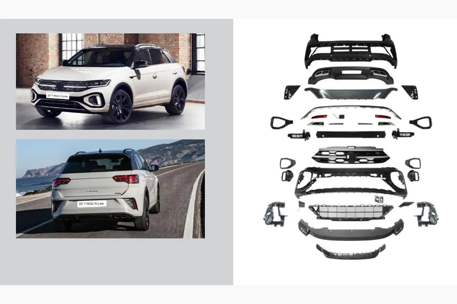 Volkswagen T-Roc 2017-2025 Kit carrosserie complet R-Line (Pour 2022+) Image
