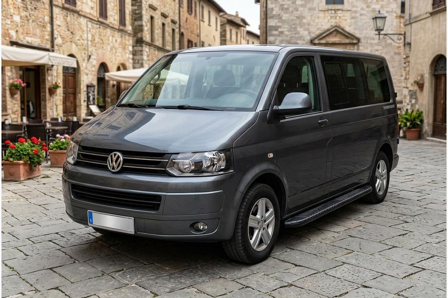 Volkswagen T5 2010-2015 Marchepieds Latéraux Bosphorus Black (2 pcs, Aluminium) Empattement Court Photo 1