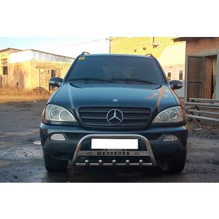 Pare-buffle WT004 (Inox) Mercedes ML W163 1997-2005 photo 2