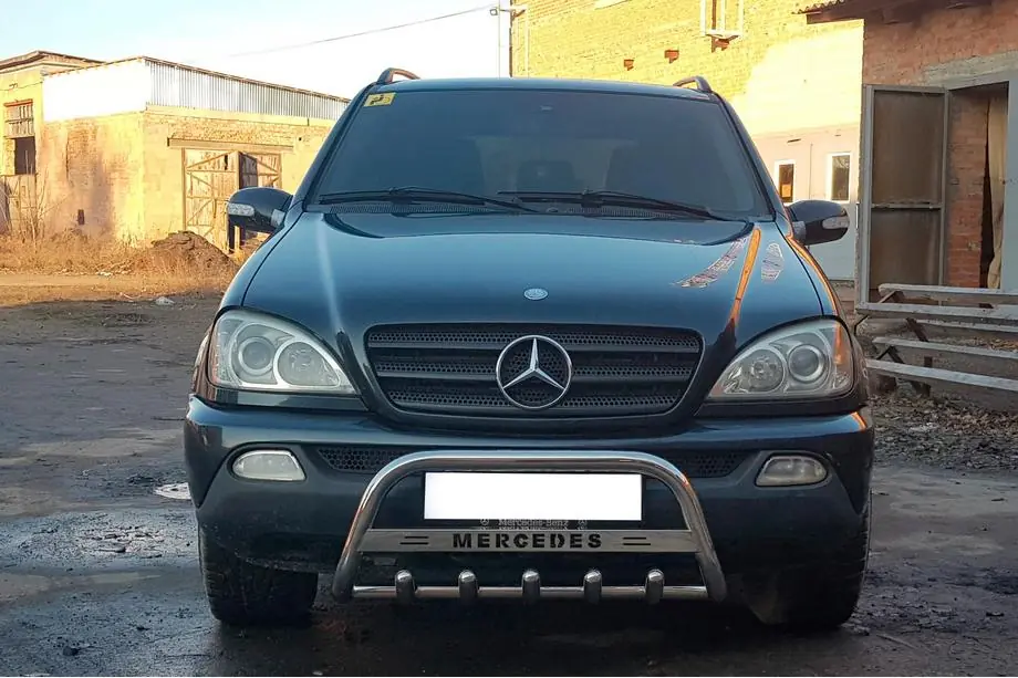 Mercedes ML W163 1997-2005 Pare-buffle WT004 (Inox) Photo 2