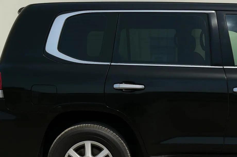 Lexus LX570/450d 2008-2022 Ensemble complet d'encadrements de vitres Design 2025 (2008-2015, inox) Photo 1