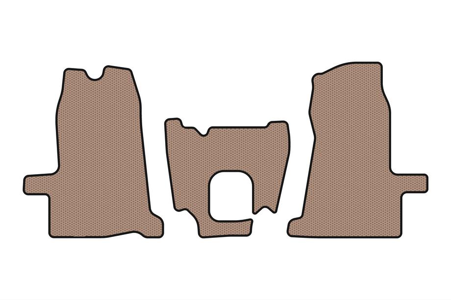 Ford Transit 2000–2014 Tapis en caoutchouc Carsuit (2000-2006, 1+1, boîte manuelle, beige) Image
