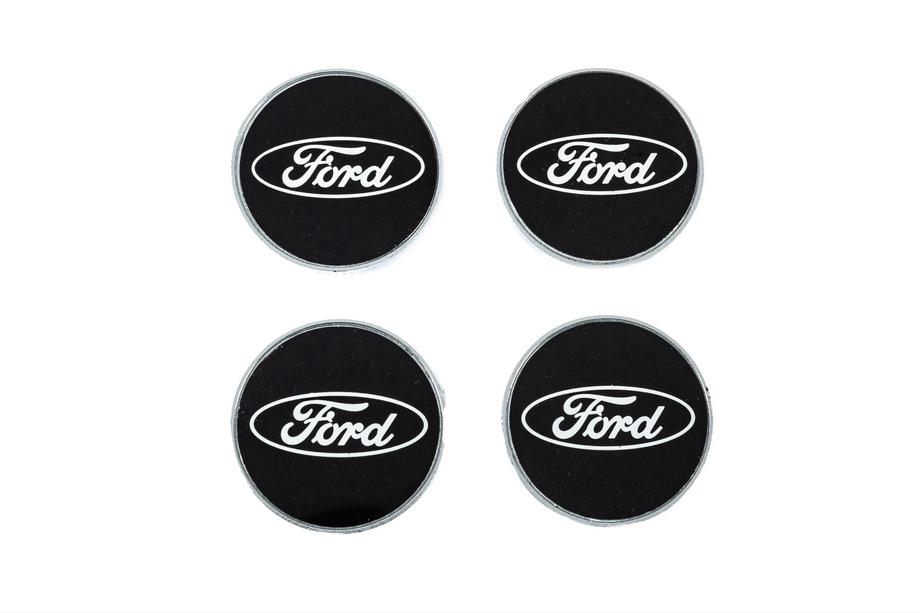Ford Cabochons de jante 54.5/50mm noirs (lot de 4) Photo 1
