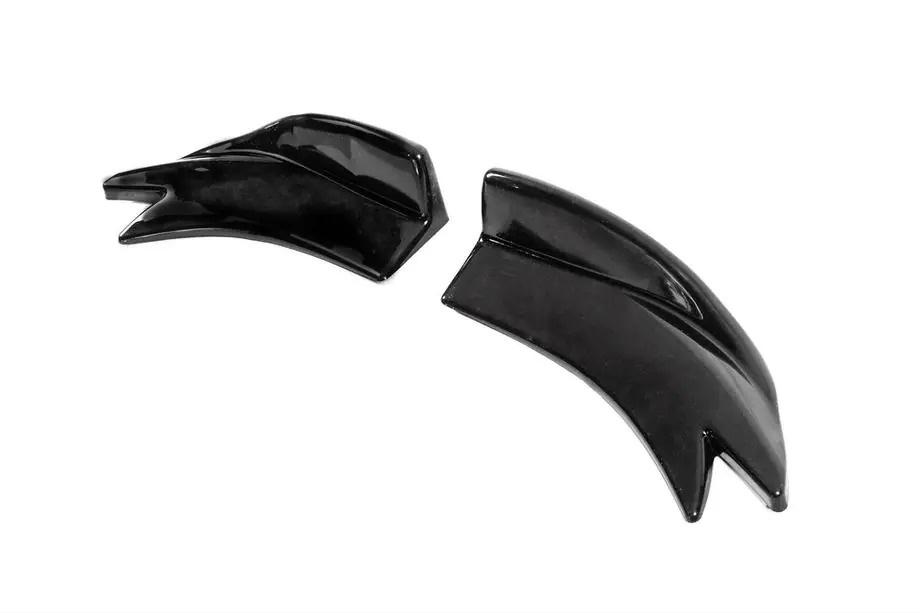 Extensions universelles de bas de caisse Flap Type-F (2 pcs, noir brillant, plastique ABS) Photo 6