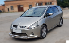 Mitsubishi Grandis 2003-2011 Pare-buffle Avant ST014 (Inox) photo 2