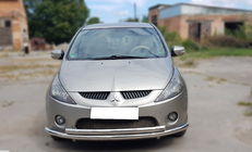 Mitsubishi Grandis 2003-2011 Pare-buffle Avant ST014 (Inox) photo 1
