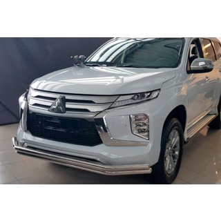 Pare-buffle Avant F3-60 (2020+, Inox) Mitsubishi Pajero Sport 2015- photo 2