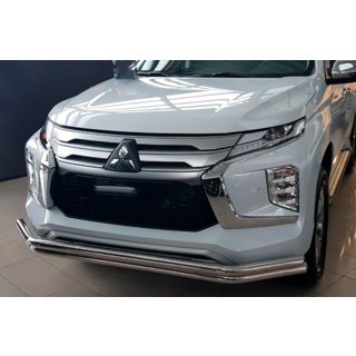 Pare-buffle Avant F3-60 (2020+, Inox) Mitsubishi Pajero Sport 2015- photo 1