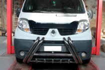 Renault Trafic 2001–2015 Pare-buffle F1-01 (Inox) photo 1
