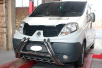 Renault Trafic 2001–2015 Pare-buffle F1-01 (Inox) photo 2