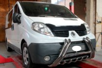 Renault Trafic 2001–2015 Pare-buffle F1-01 (Inox) photo 3