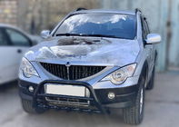 SsangYong Kyron 2005-2014 Pare-buffle Black WT003 (Inox) photo 2