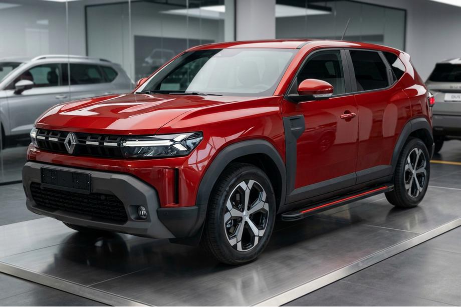 Dacia Duster 2024- Marchepieds Latéraux Maya Red (2 pcs, Aluminium) Image