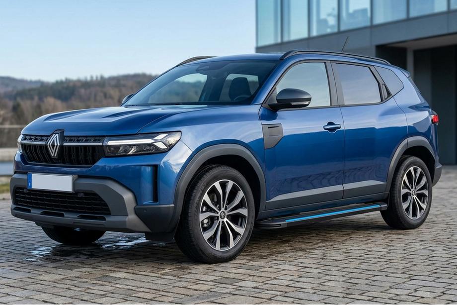 Renault Duster 2024- Marchepieds Latéraux Maya Blue (2 pcs, Aluminium) Image