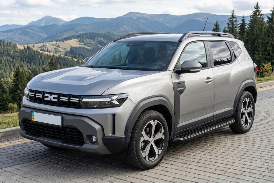 Renault Duster 2024- Marchepieds Latéraux Tayga Black V1 (2 pcs, Aluminium) Image