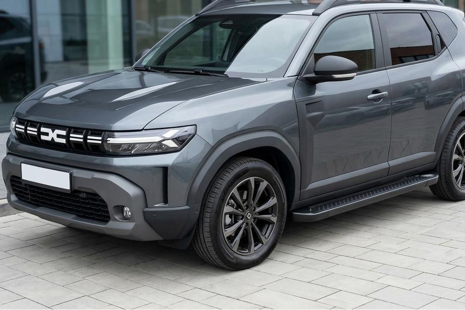 Renault Duster 2024- Marchepieds Latéraux Allmond Black (2 pcs, Aluminium) Image