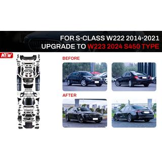 Kit restylage vers W223 AMG Line (avec poignées de porte et inserts)