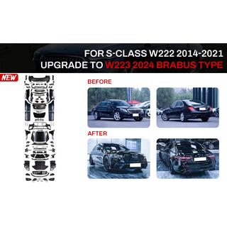Kit restylage vers W223 BRB (avec poignées de porte et inserts)