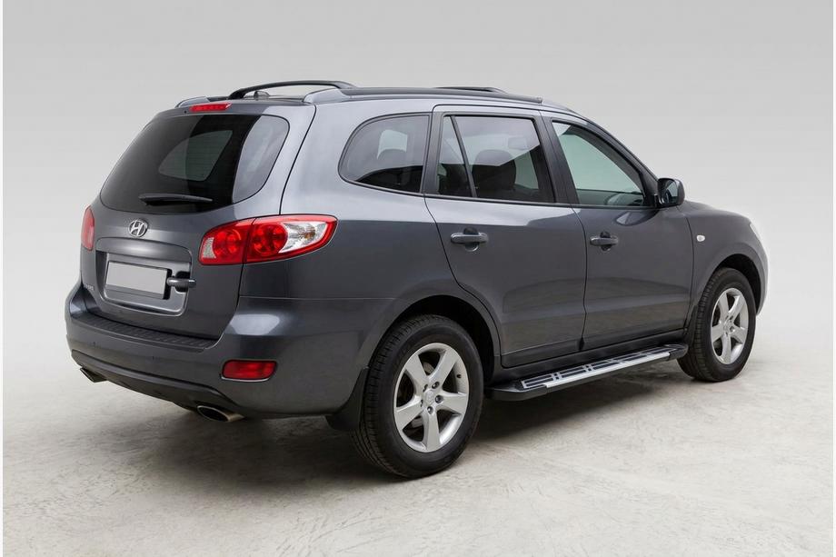Hyundai Santa Fe 2 2006-2012 Marchepieds Latéraux Sunrise (2 pcs, Aluminium) Image