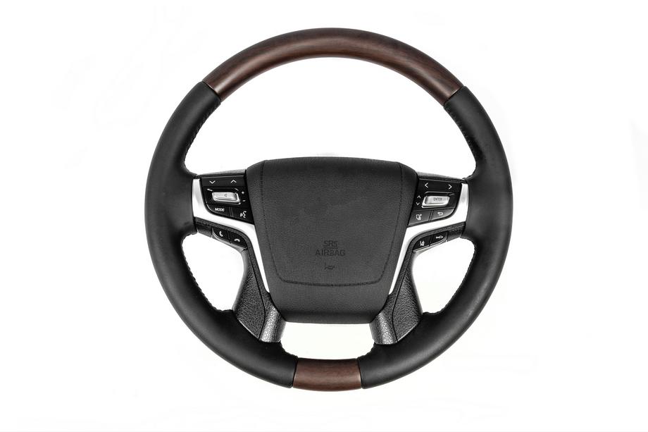 Toyota Land Cruiser 200 2007-2021 Volant chauffant (bois foncé) Image