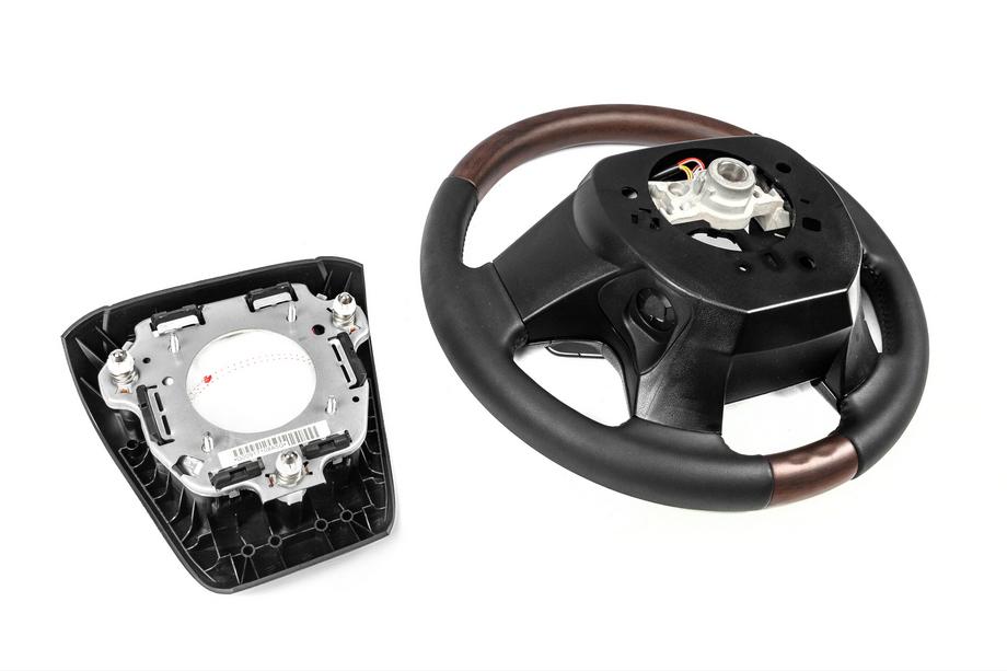 Toyota Land Cruiser 200 2007-2021 Volant chauffant (bois foncé) Photo 11