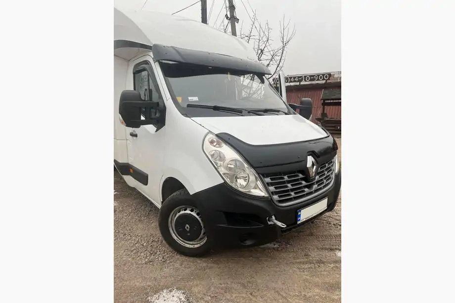Renault Master 2011-2023 Casquette de pare-brise V1 (noir brillant, 5mm) Photo 1