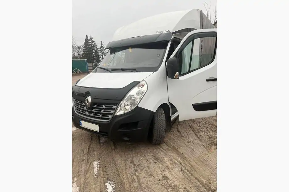 Renault Master 2011-2023 Casquette de pare-brise V1 (noir brillant, 5mm) Photo 2