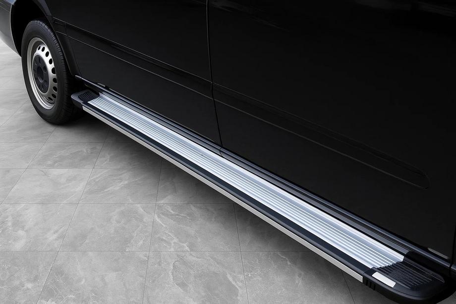Mercedes Vito W639 2004-2014 Marchepieds Latéraux Rainbow (2 pcs, Aluminium) Longue (ExtraLong) Image