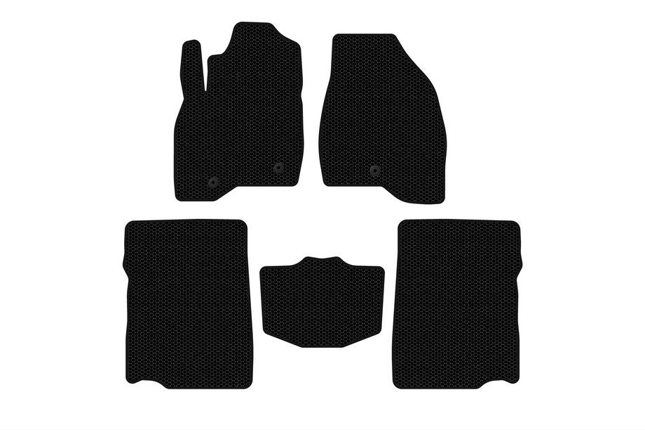 Ford Explorer 2011-2019 Tapis en caoutchouc Carsuit (2017-2019, 2e rangée, 7 places, noir) Photo 1