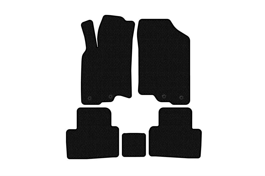 Honda Insight II 2009-2014 Tapis en caoutchouc Carsuit (HB, Hybride, Noir) Image