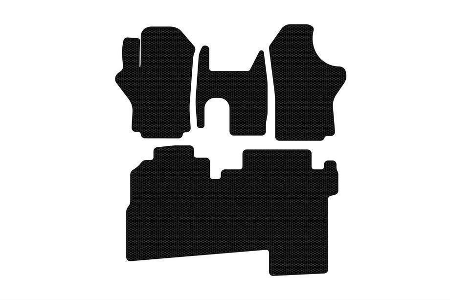 Hyundai H200, H1, Starex 1998-2007 Tapis en caoutchouc Carsuit (2004-2007, 2 rangées, 8 places, noir) Photo 1