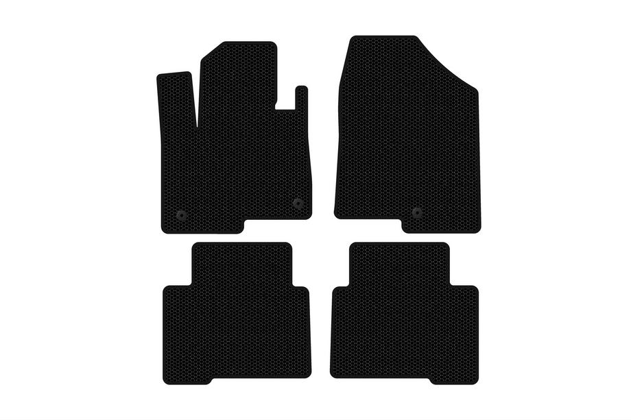 Hyundai Santa Fe 4 2018-2023 Tapis en caoutchouc Carsuit (2 rangées, pour Grand, noir) Image