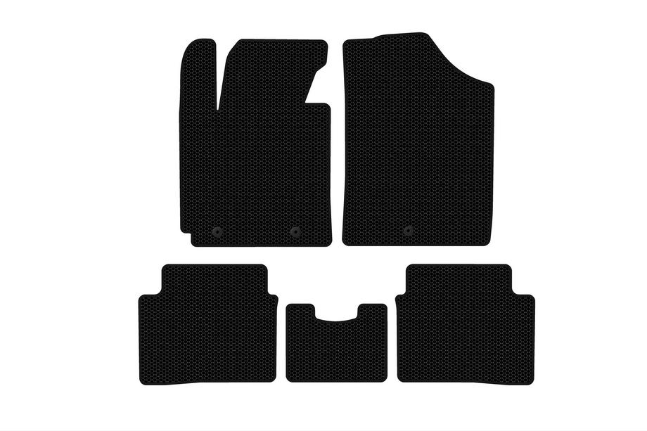 Hyundai Veloster 2011-2017 Tapis de Sol en Caoutchouc Carsuit (Noirs) Image
