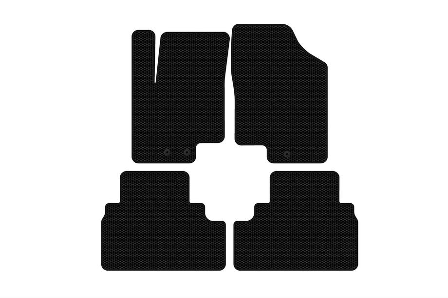 Kia Venga 2010-2019 Tapis de Sol en Caoutchouc Carsuit (Noirs) Image