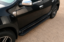 Dacia Duster 2008-2018 Marchepieds Latéraux Allmond Black (2 pcs, Aluminium) photo 1