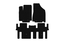 Nissan Pathfinder R52 2012-2021 Tapis en caoutchouc Carsuit (2 rangées, noir) photo 1