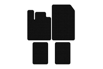 Renault Twingo 2007-2014 Tapis de Sol en Caoutchouc Carsuit (Noirs) photo 1