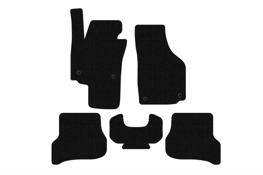 Seat Altea 2004-2015 Tapis de Sol en Caoutchouc Carsuit (Noirs) Image
