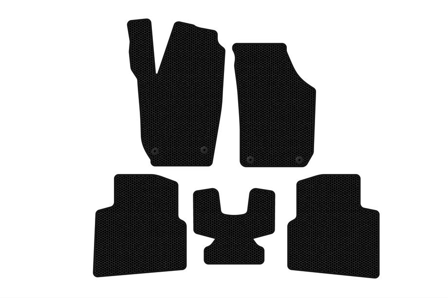 Skoda Roomster 2006-2015 Tapis de Sol en Caoutchouc Carsuit (Noirs) Photo 1