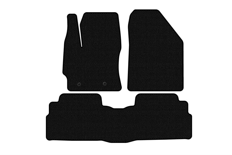 Toyota Verso 2009–2018 Tapis en caoutchouc Carsuit (2 rangées, 7 places, noir) Photo 1