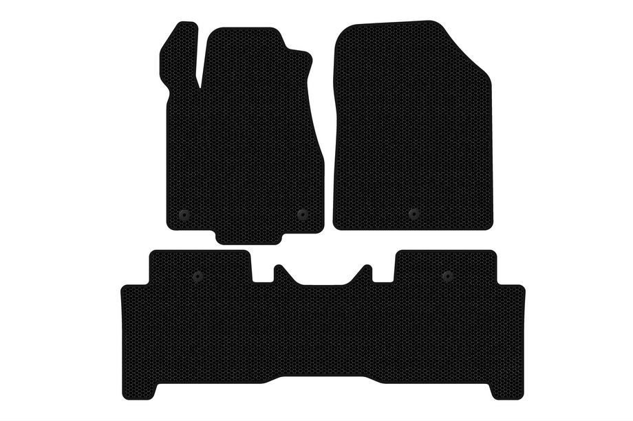 Acura MDX 2007-2013 Tapis en caoutchouc Carsuit (2 rangées, noir) Photo 1