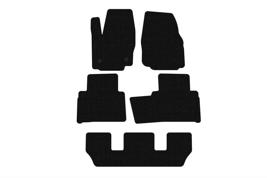 Ford Galaxy 2007-2015 Tapis en caoutchouc Carsuit (3 rangées, noir) Image