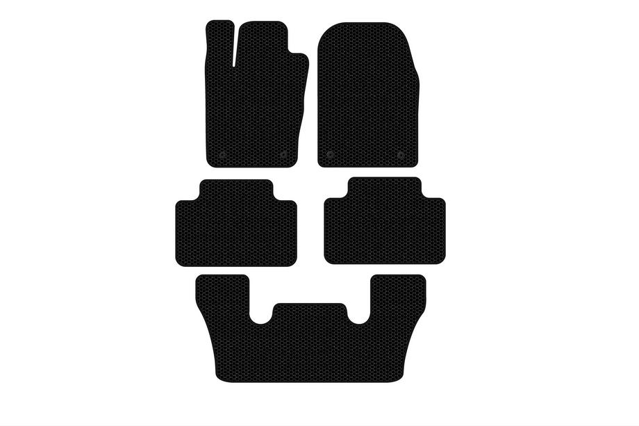 Dodge Durango 2010- Tapis en caoutchouc Carsuit (3 rangées, noir) Image