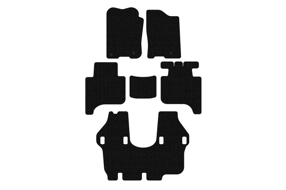 Infiniti QX56 2004-2010 Tapis en caoutchouc Carsuit (3 rangées, 2004-2008, noir) Image