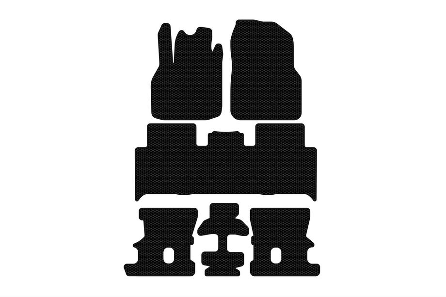 Renault Scenic/Grand 2003-2009 Tapis en caoutchouc Carsuit (3 rangées, noir) Photo 1