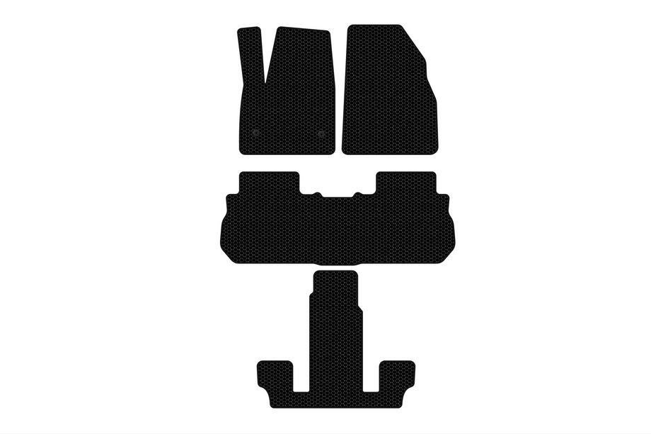 GMC Acadia 2017- Tapis en caoutchouc Carsuit (3 rangées, 2017-2019, noir) Image